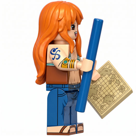 Nami Custom One Piece Anime Minifigure
