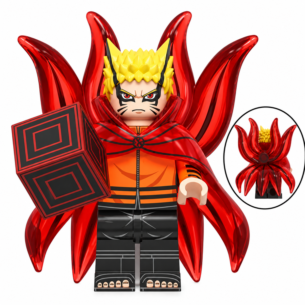 Naruto Uzumaki (Baryon Mode) Custom Naruto Anime Minifigure