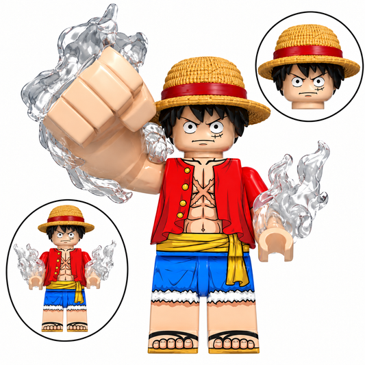 Luffy (Giant Fist) Custom One Piece Anime Minifigure