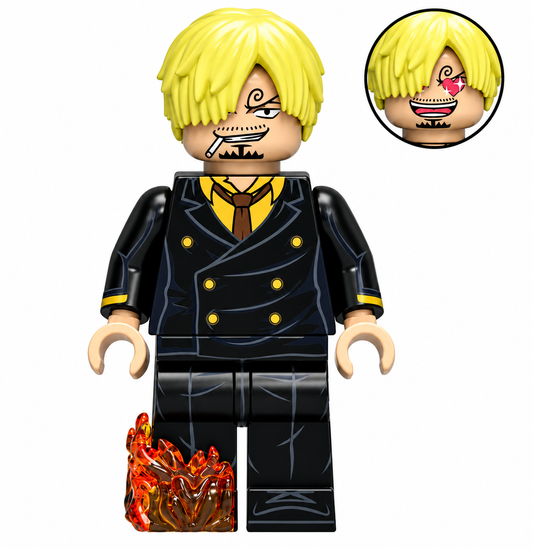 Sanji Custom One Piece Anime Minifigure