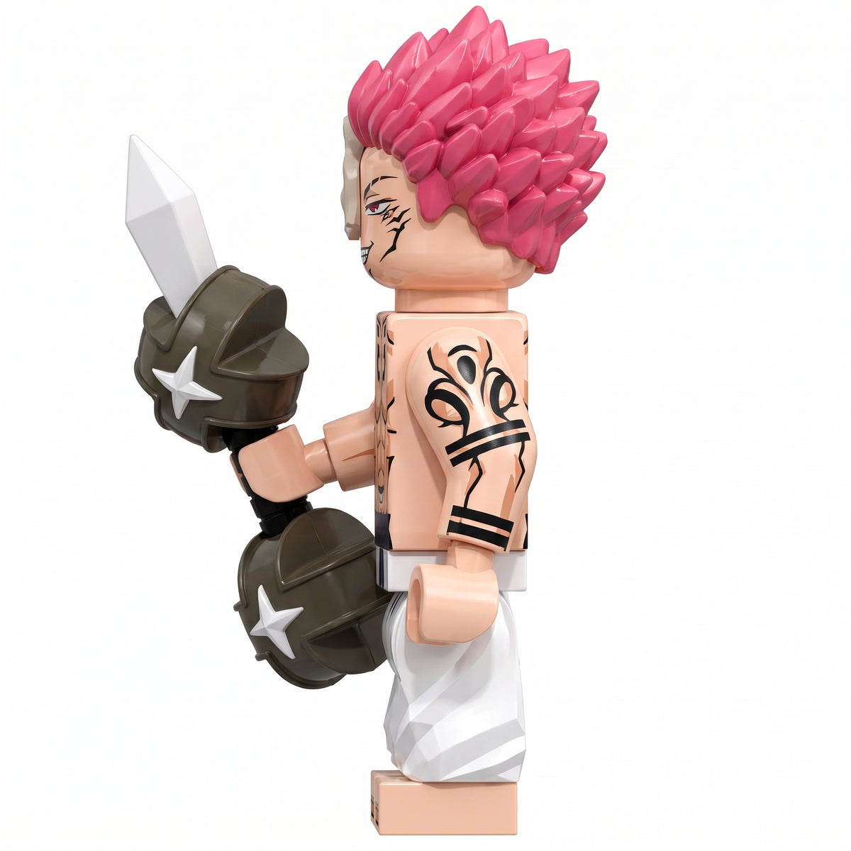 Ryomen Sukuna (Pink Hair Form) Custom Jujutsu Kaisen Anime Minifigure
