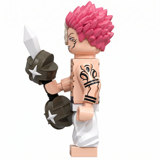 Ryomen Sukuna (Pink Hair Form) Custom Jujutsu Kaisen Anime Minifigure