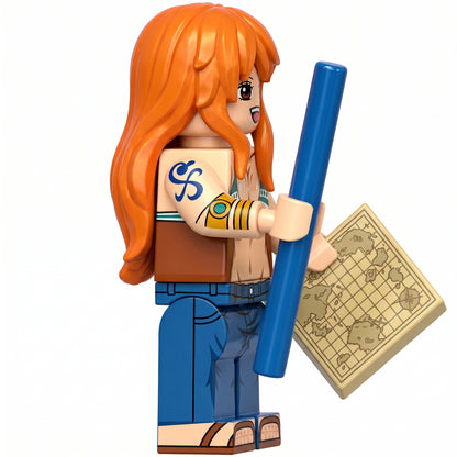 Nami Custom One Piece Anime Minifigure