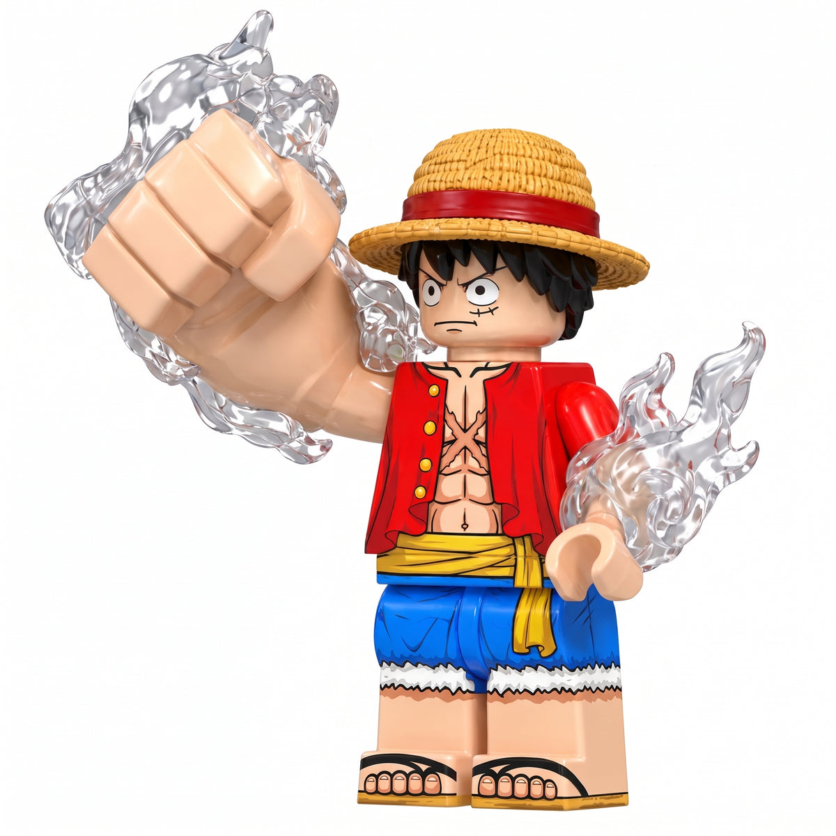 Luffy (Giant Fist) Custom One Piece Anime Minifigure
