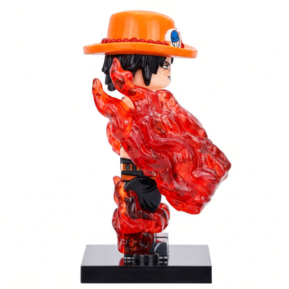 Portgas D. Ace Custom One Piece Anime Minifigure