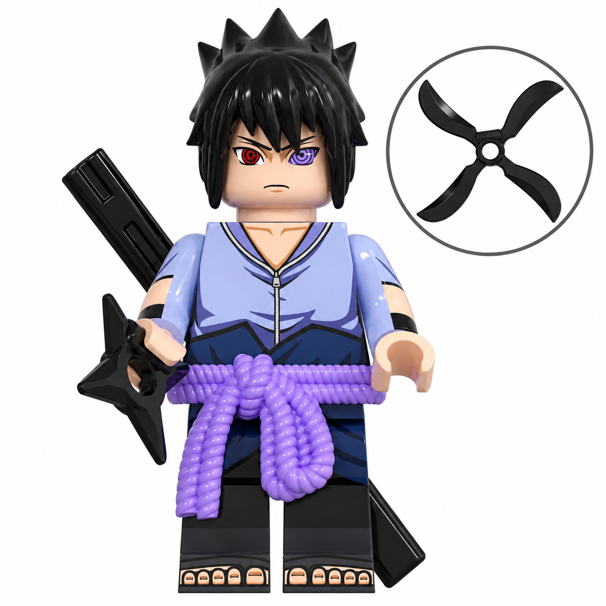 Sasuke Uchiha (Shippuden) Custom Naruto Anime Minifigure