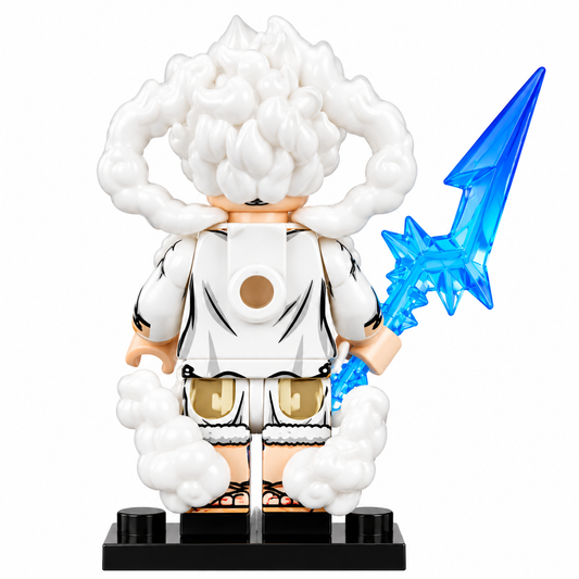 Luffy (Gear 5) Custom One Piece Anime Minifigure