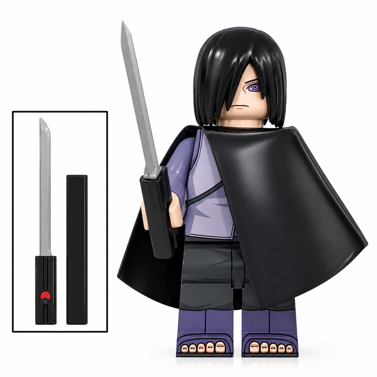 Sasuke Uchiha Custom Naruto Anime Minifigure