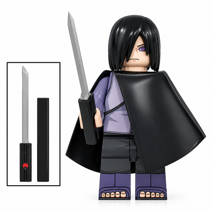 Sasuke Uchiha Custom Naruto Anime Minifigure