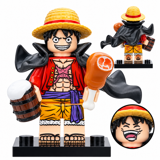 Luffy Custom One Piece Anime Minifigure