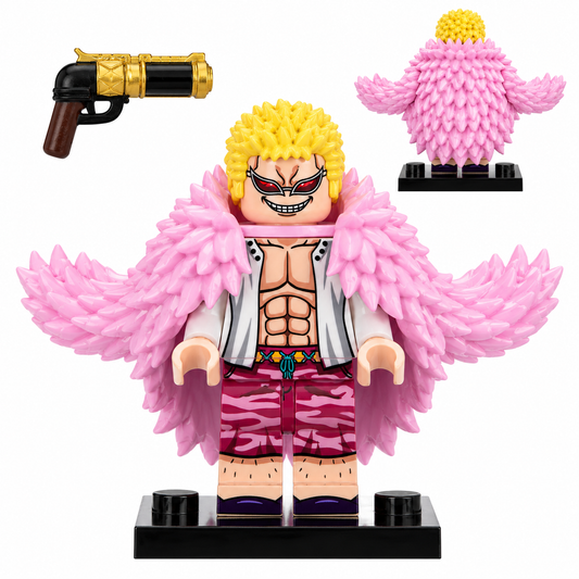 Donquixote Doflamingo Custom One Piece Anime Minifigure